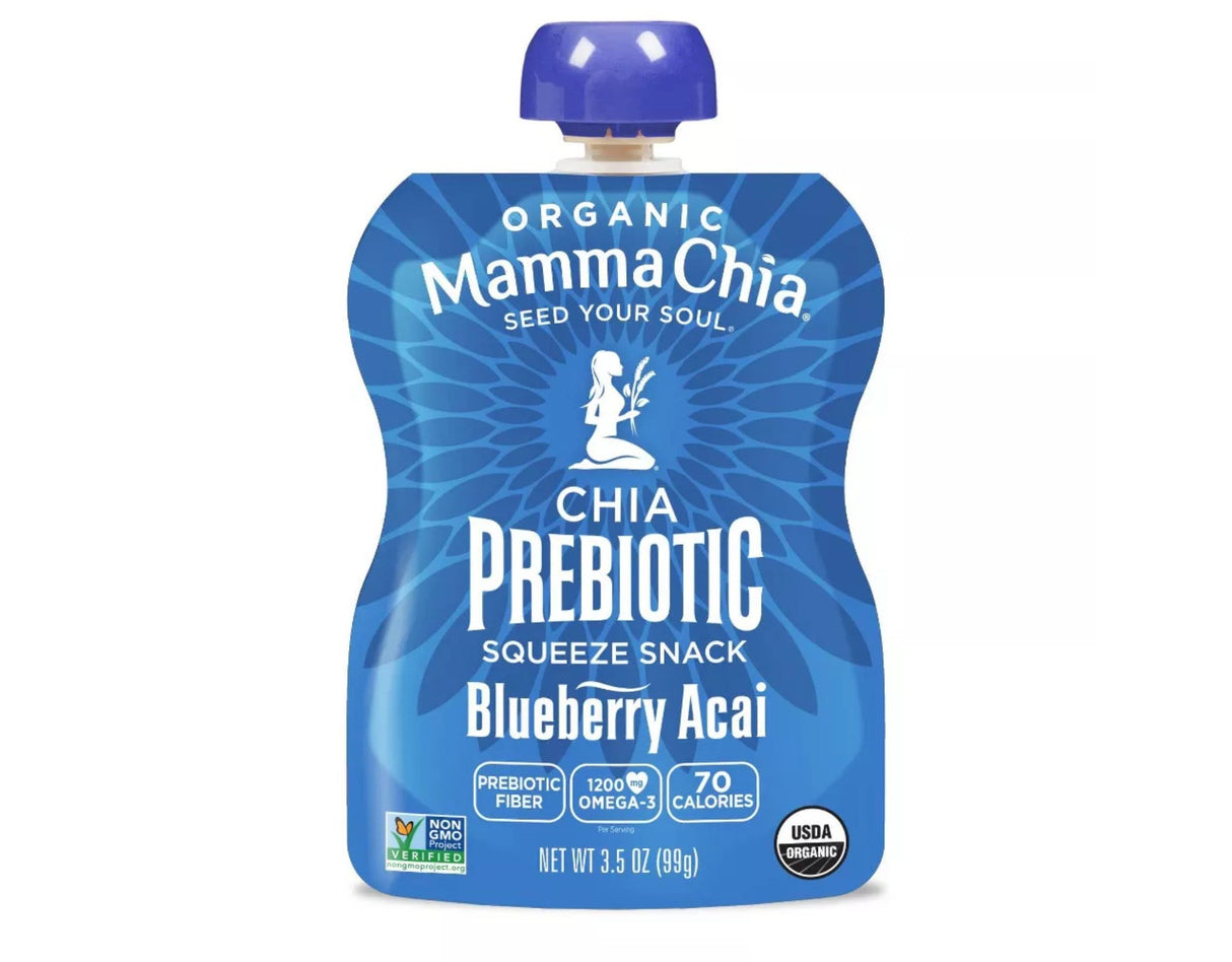 Snacks, Chia Seed, Blueberry & Acai, Squeeze Pouch, 3.5 Ounce,6 - 4 COUNT
