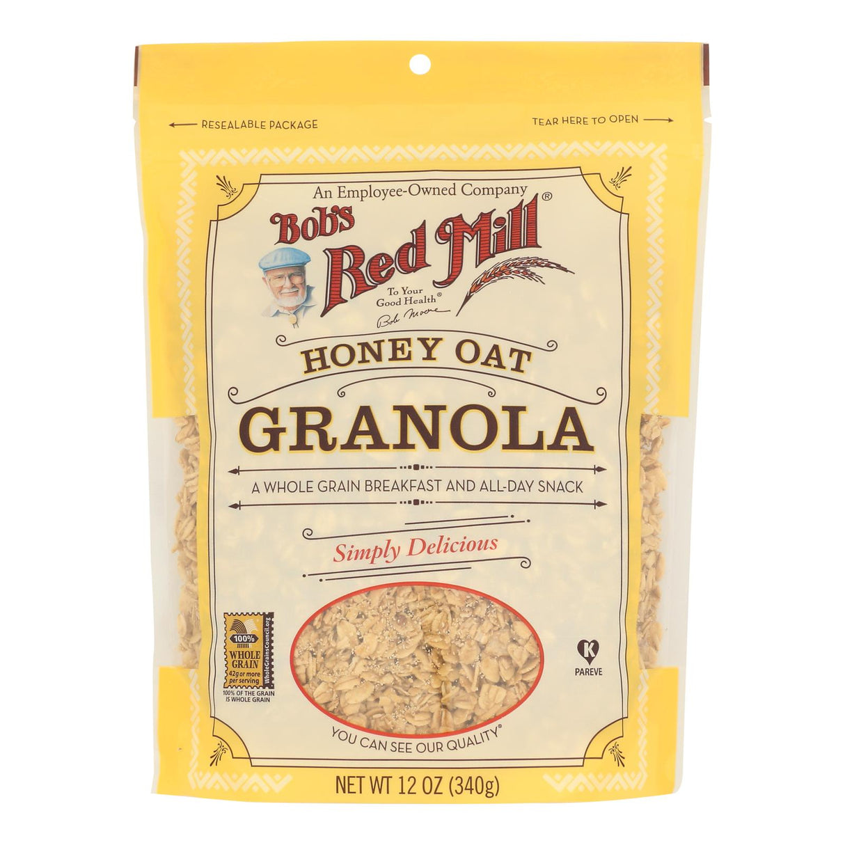 Granola, Honey Oat,4 - 12 OUNCE