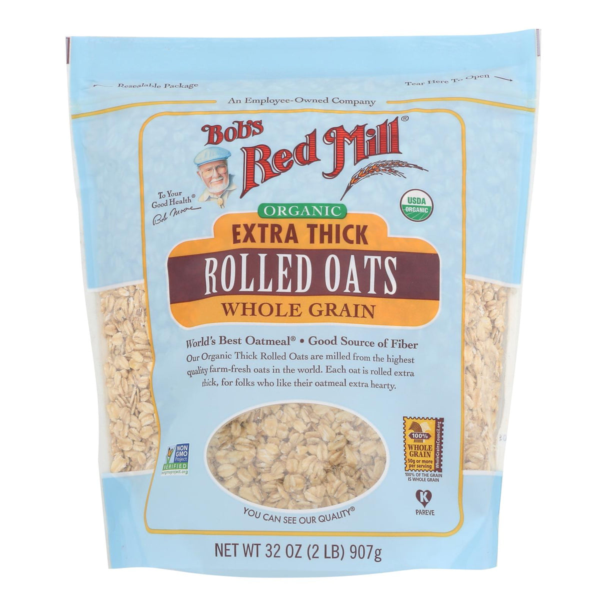 Oats, Extra Thick, Rolled,4 - 32 OUNCE
