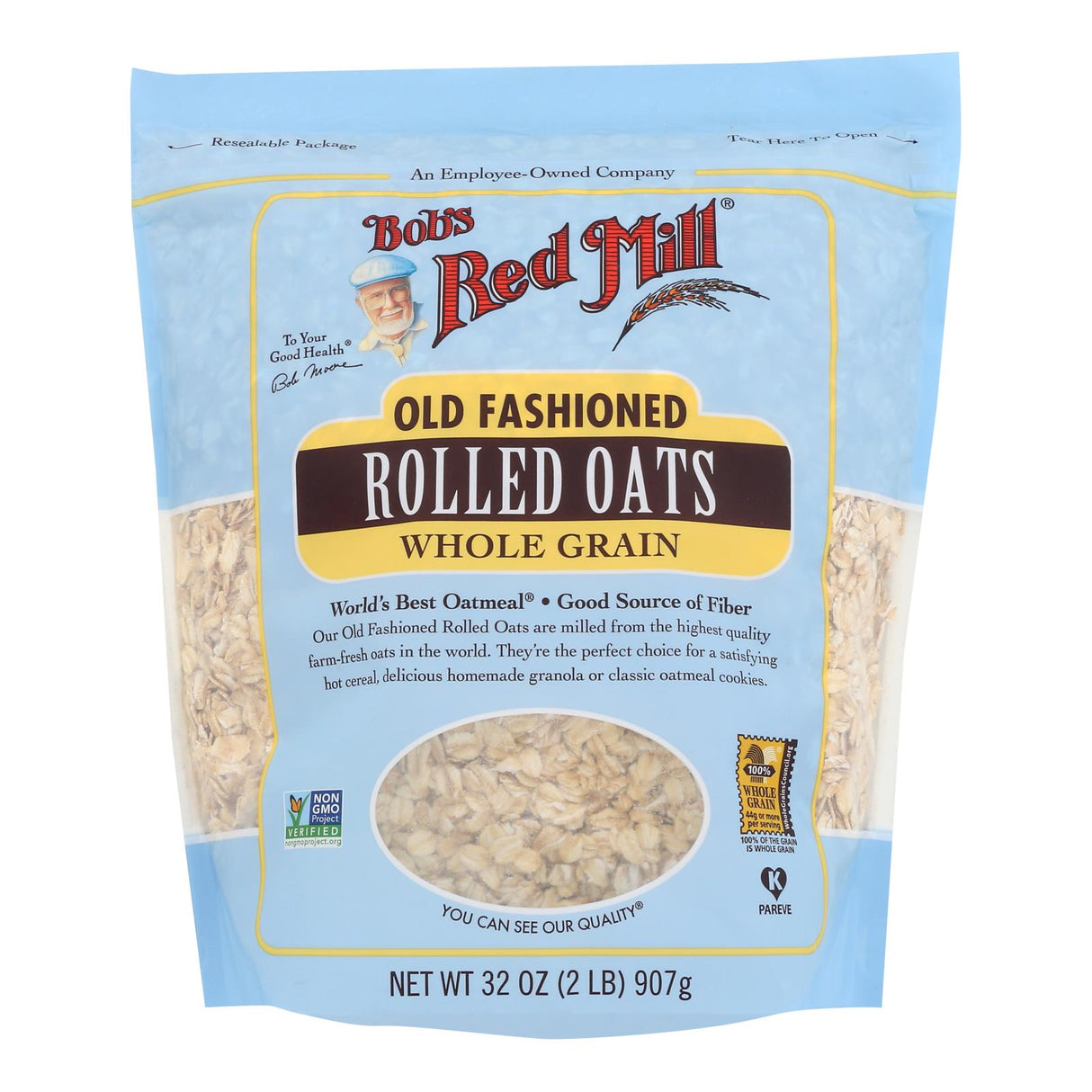 Oats, Old-Fashioned Rolled,4 - 32 OUNCE