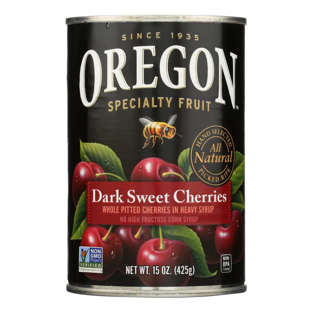 Cherry, Dark, Whole, Pitted, in Heavy Syrup,8 - 15 OUNCE