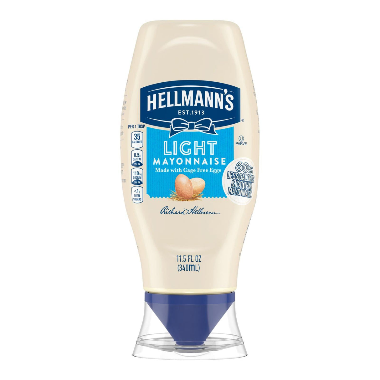 Mayonnaise, Light, Squeeze Bottle,12 - 11.5 FLUID