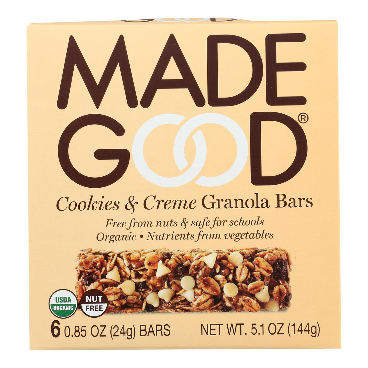 Bars, Granola, Cookies & Cream, 0.85 Ounce,6 - 6 COUNT