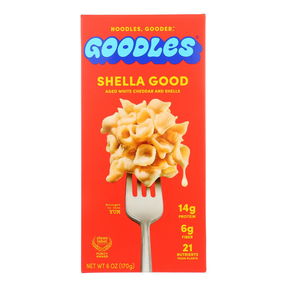 Entree, Macaroni & Cheese, Shella Good, White Cheddar, Shells,12 - 6 OUNCE