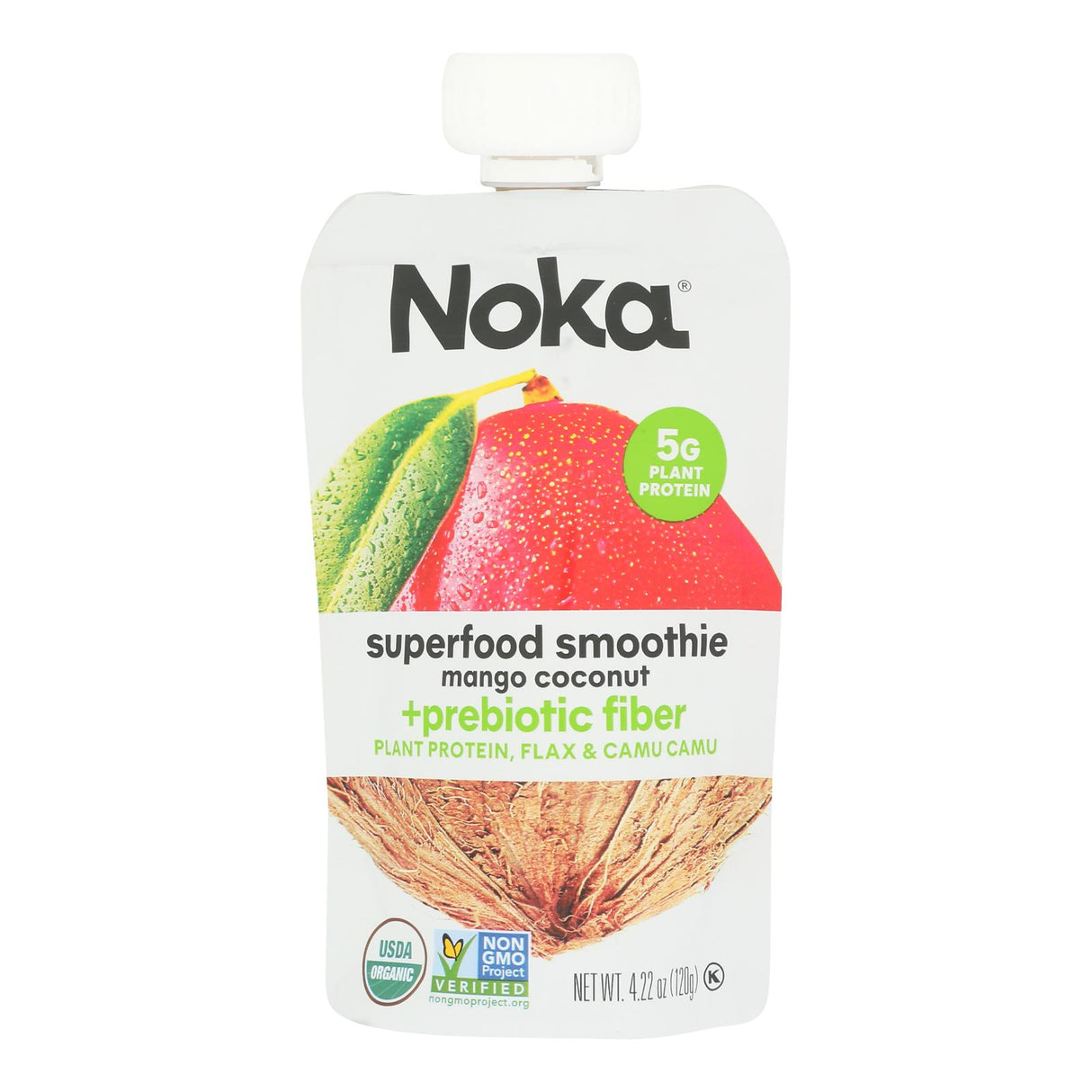 Smoothie, Superfood Blend, Mango & Coconut, Squeeze Pouch,6 - 4.22 OUNCE