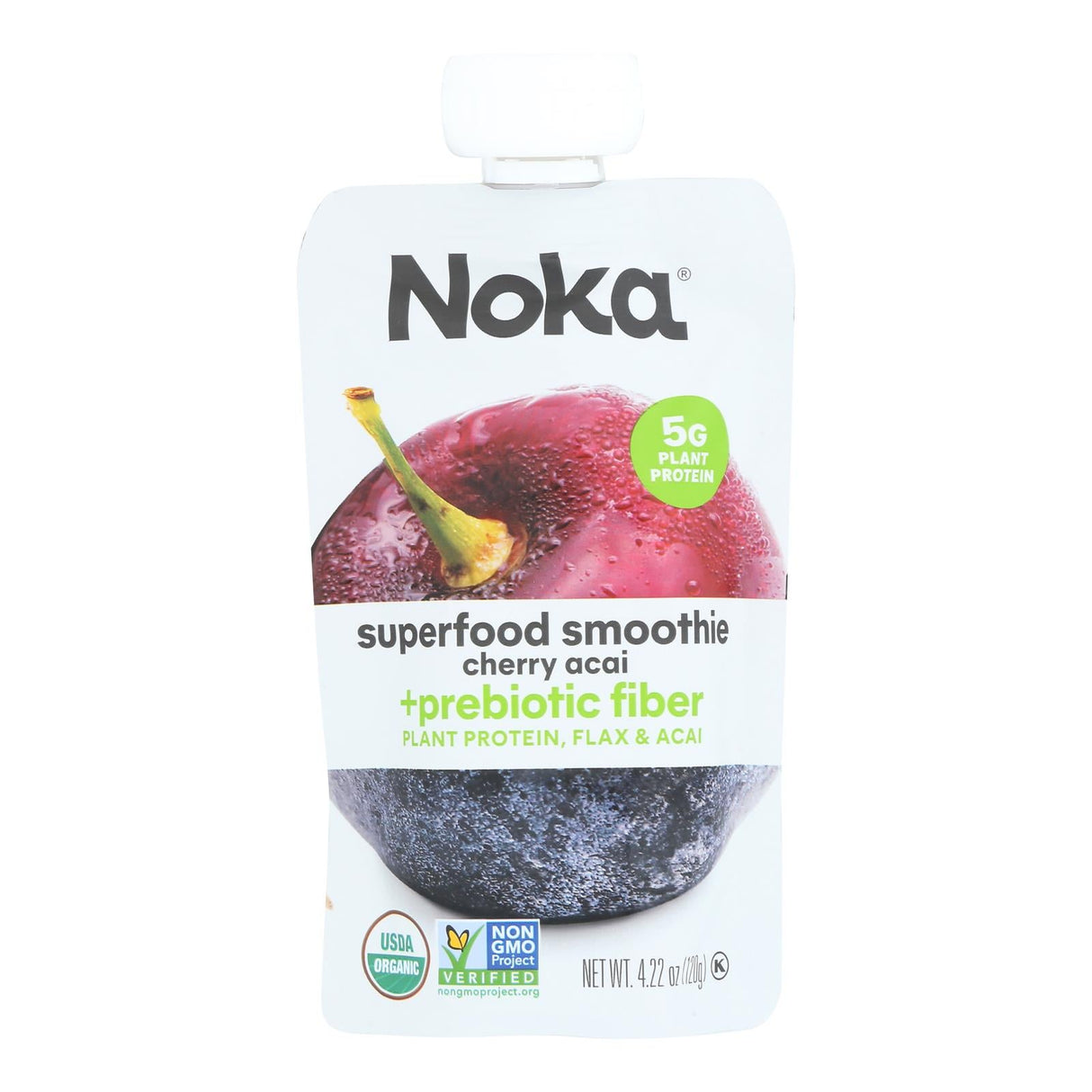 Smoothie, Superfood, Cherry & Acai, Squeeze Pouch,6 - 4.22 OUNCE