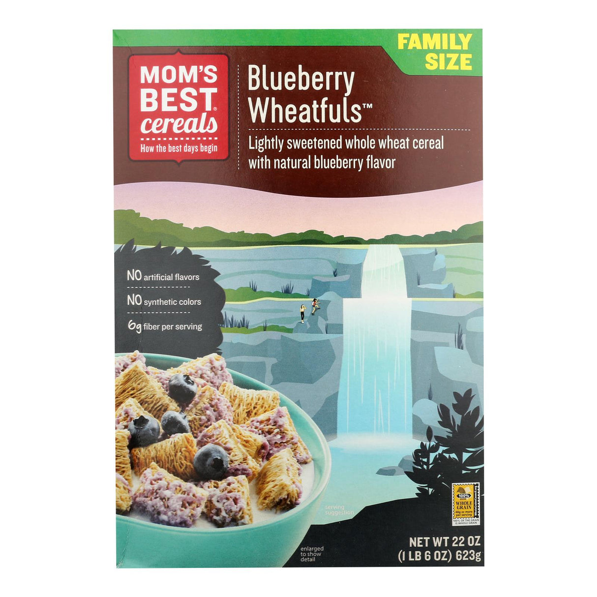Cereal, Wheat, Blueberry Wheatfuls, Family Size,12 - 22 OUNCE