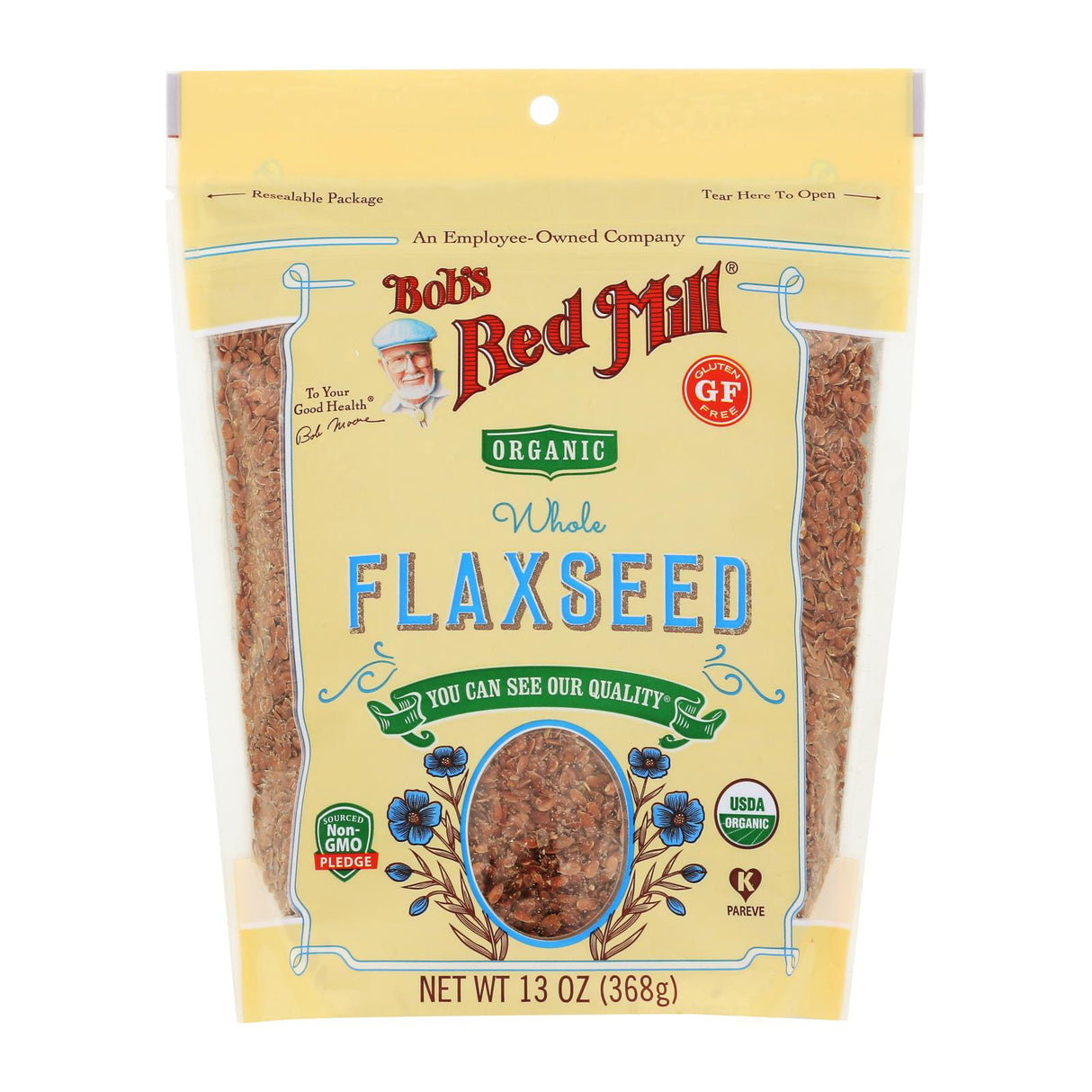 Flaxseed, Brown, Resealable Package,4 - 13 OUNCE