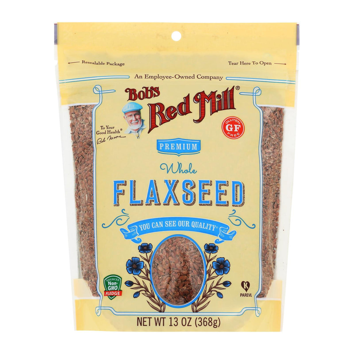 Flaxseed, Brown, Resealable Package,4 - 13 OUNCE
