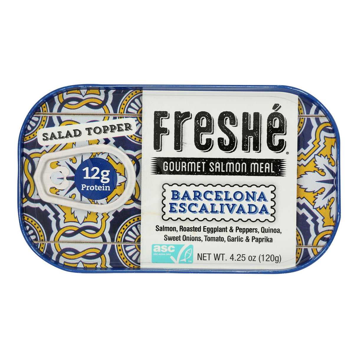 Entree, Salmon, Barcelona Escalivada, includes Roasted Vegetables/Quinoa/Sp,10 - 4.25 OUNCE