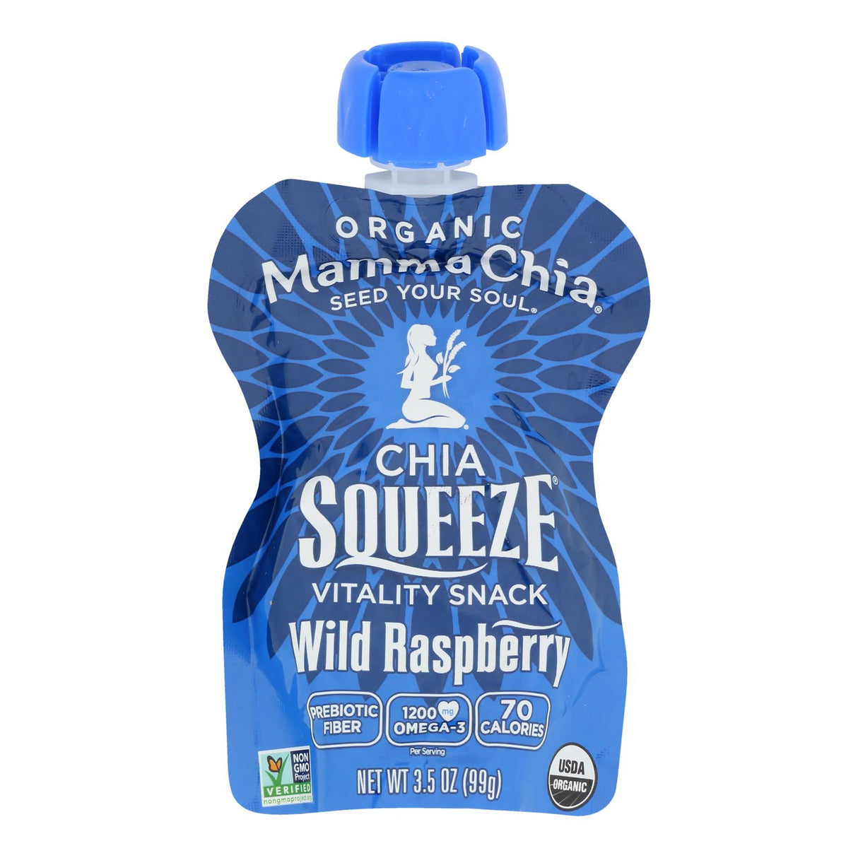 Snacks, Chia, Raspberry, Squeeze Pouch,16 - 3.5 OUNCE