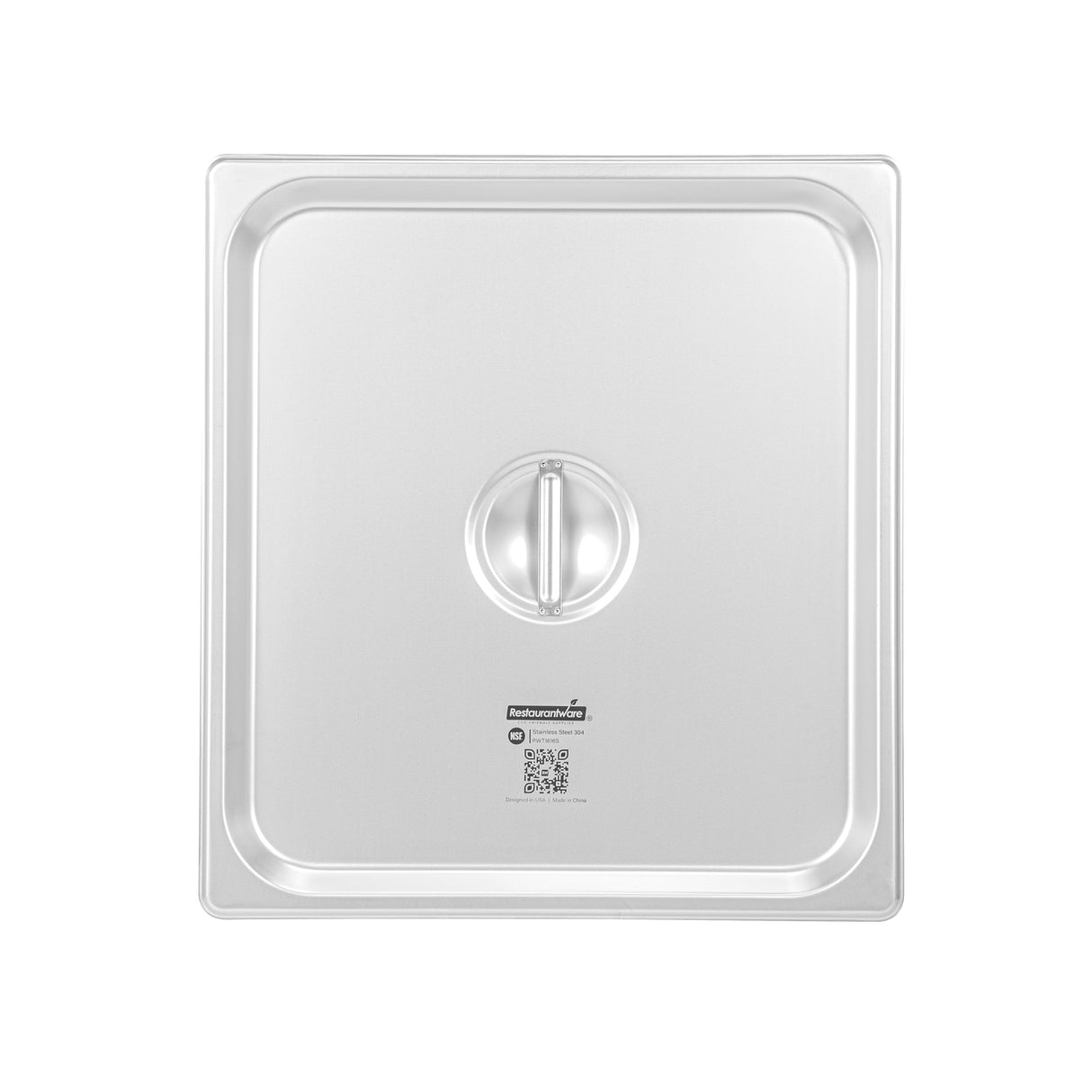 Lids, Steam Table, Kitchen Tek, Two Thirds-Size, Stainless Steel,12 - 1 EACH