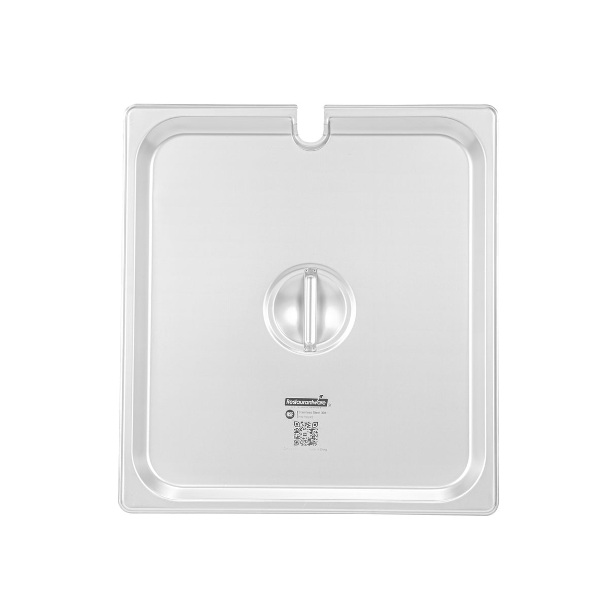 Lid, Steam Table, Kitchen Tek, Two Thirds-Size, Stainless Steel, Slotted,12 - 1 EACH