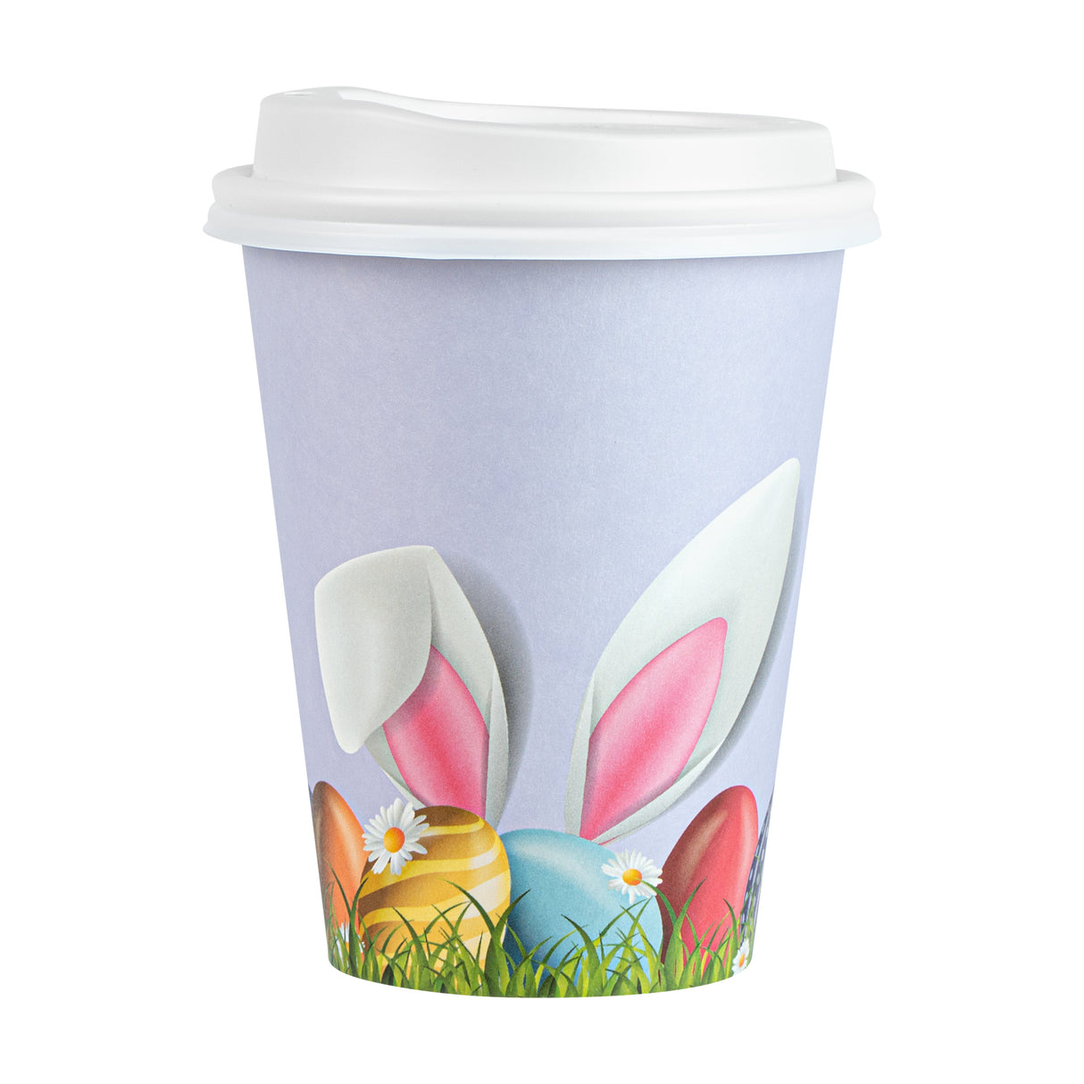 Cup, Hot, Restpresso 12 Ounce, Paper, Easter Print, 3.50 x 4.75 Inch, includes White Lid,20 - 20 COUNT