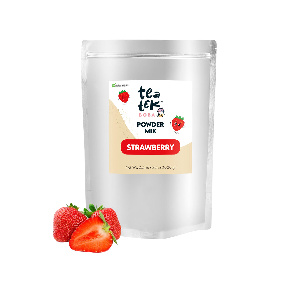 Drink Mix, Strawberry, Tea Tek, Powder,10 - 35.2 OUNCE