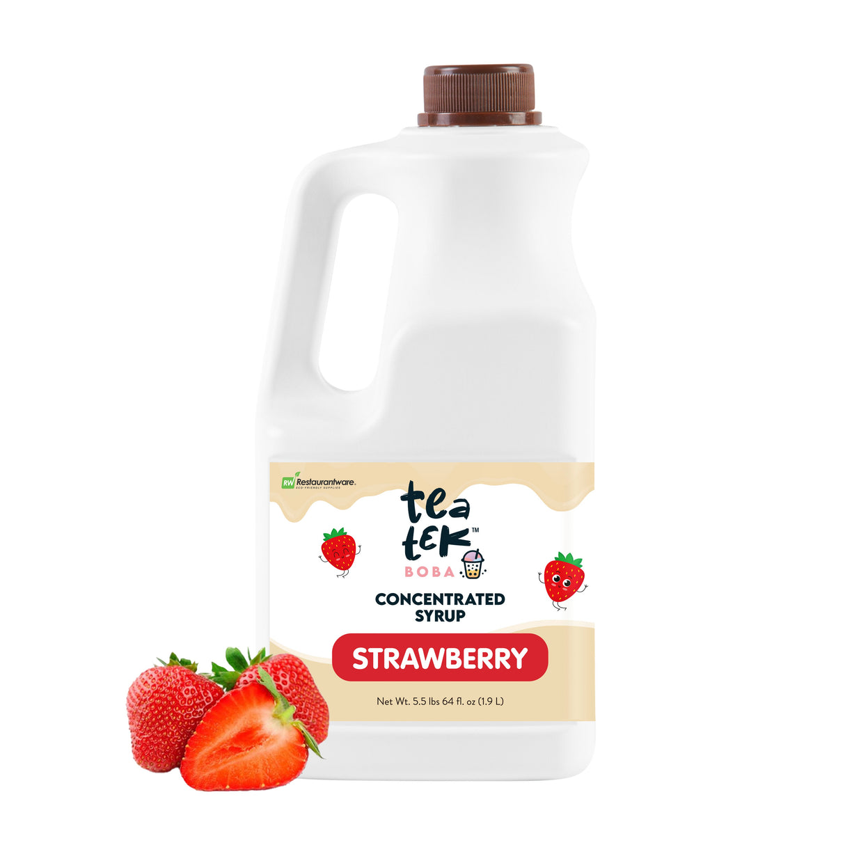 Beverage Syrup, Tea Tek, Strawberry,6 - 64 FLUID