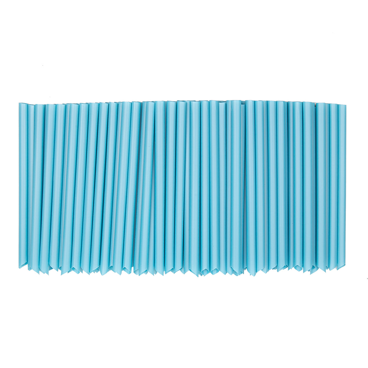 Straws, Basic Nature, Plastic, Blue, Pointed, 9 Inch, Extra Wide, Unwrapped, PLA,10 - 100 COUNT