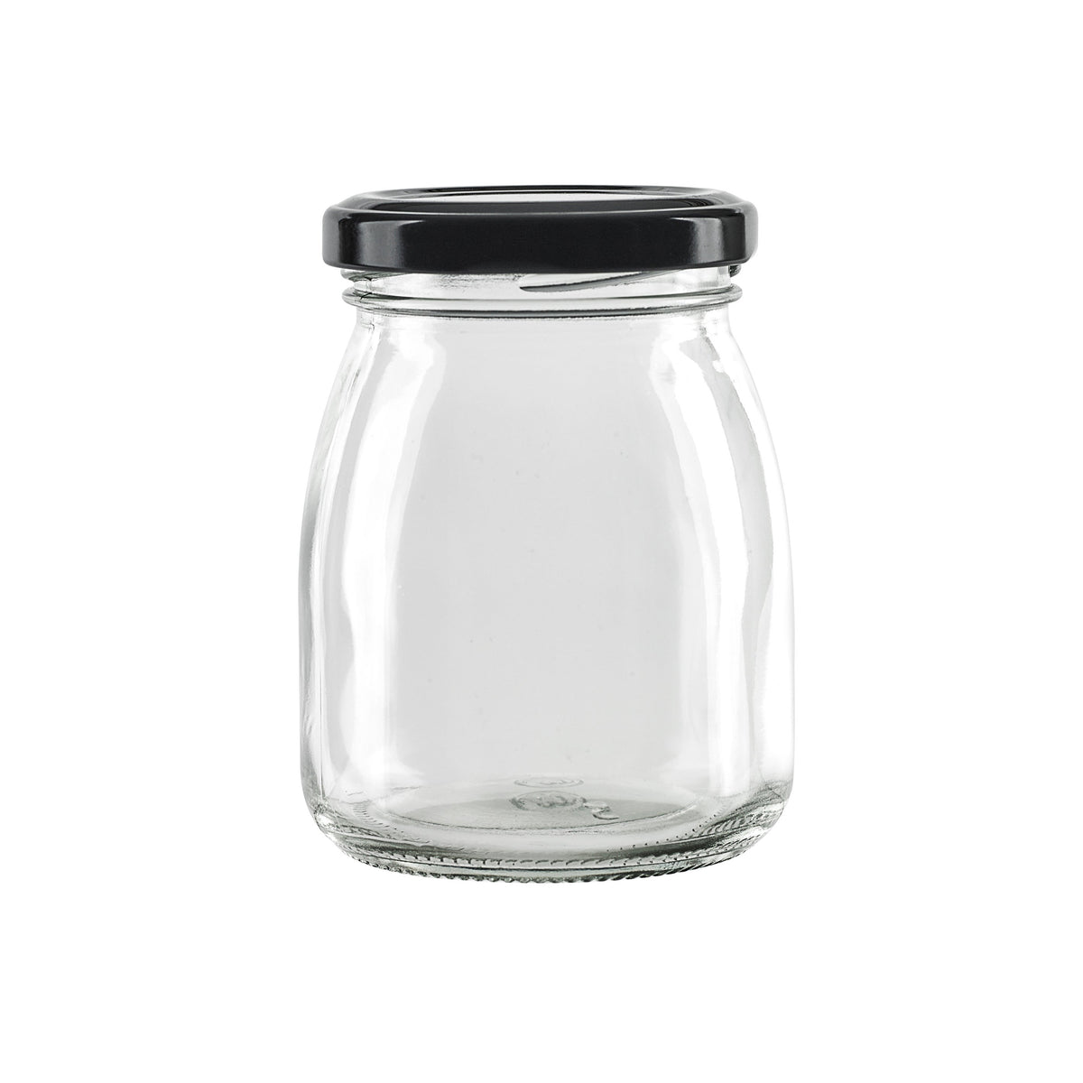 Jars, Pudding, 6.7 Ounce, Smooth, with Black Twist Cap, 1 Each,84 - 1 COUNT
