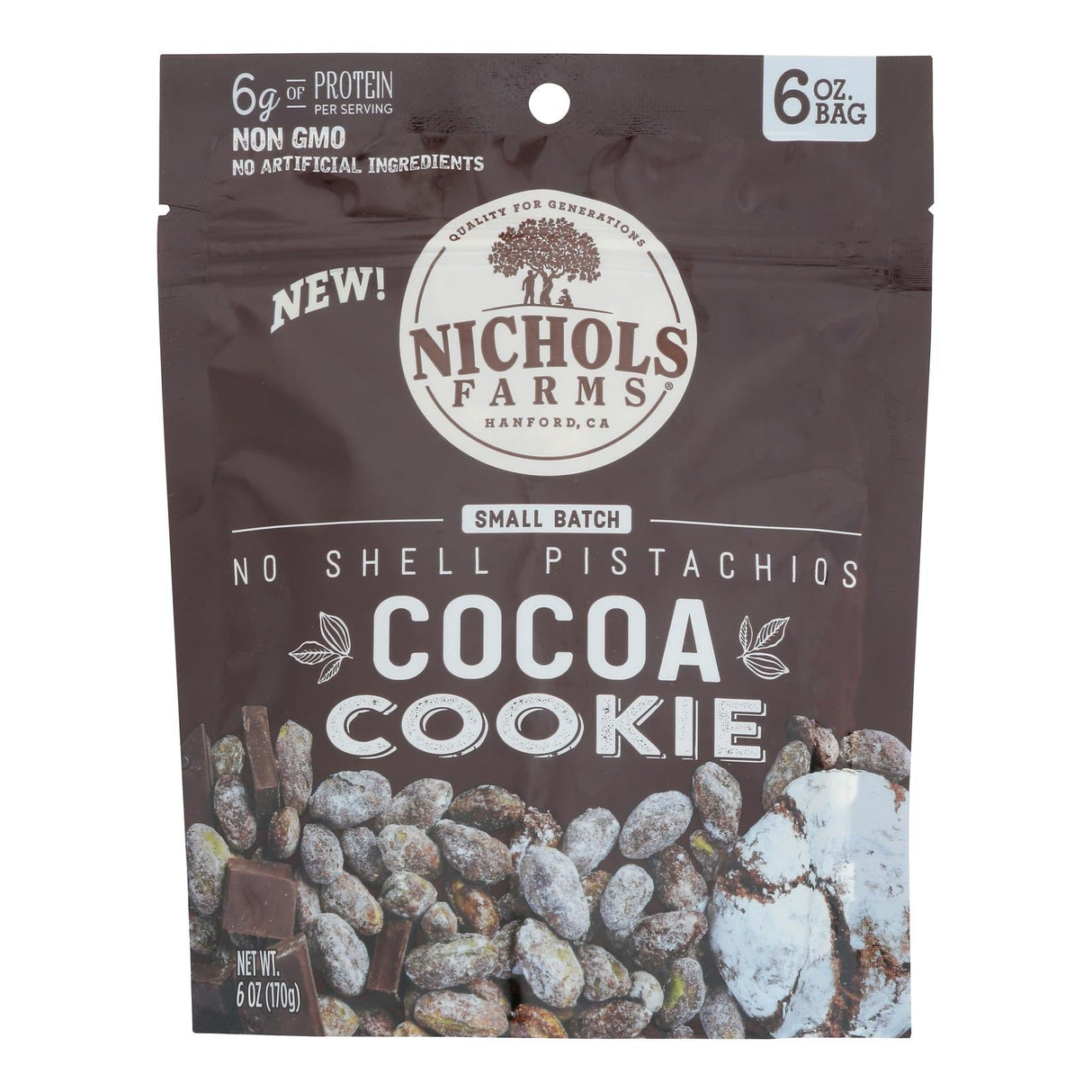 Pistachio, Cocoa Cookie, Shelled,15 - 6 OUNCE
