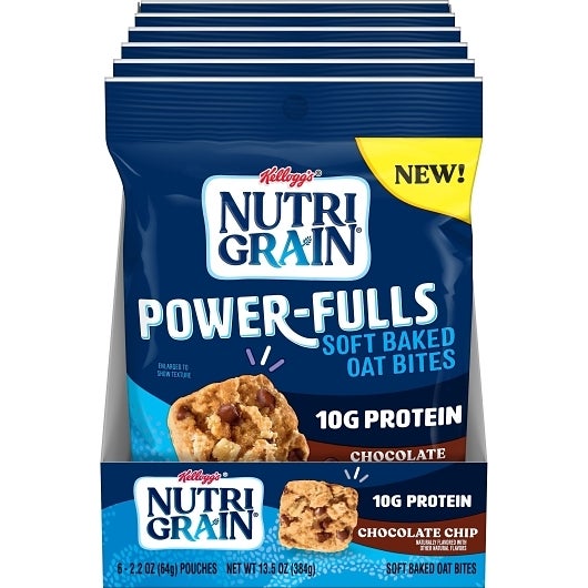 Oat Bites, Chocolate Chip, Powerfulls, 2.2 Ounce,8 - 6 COUNT