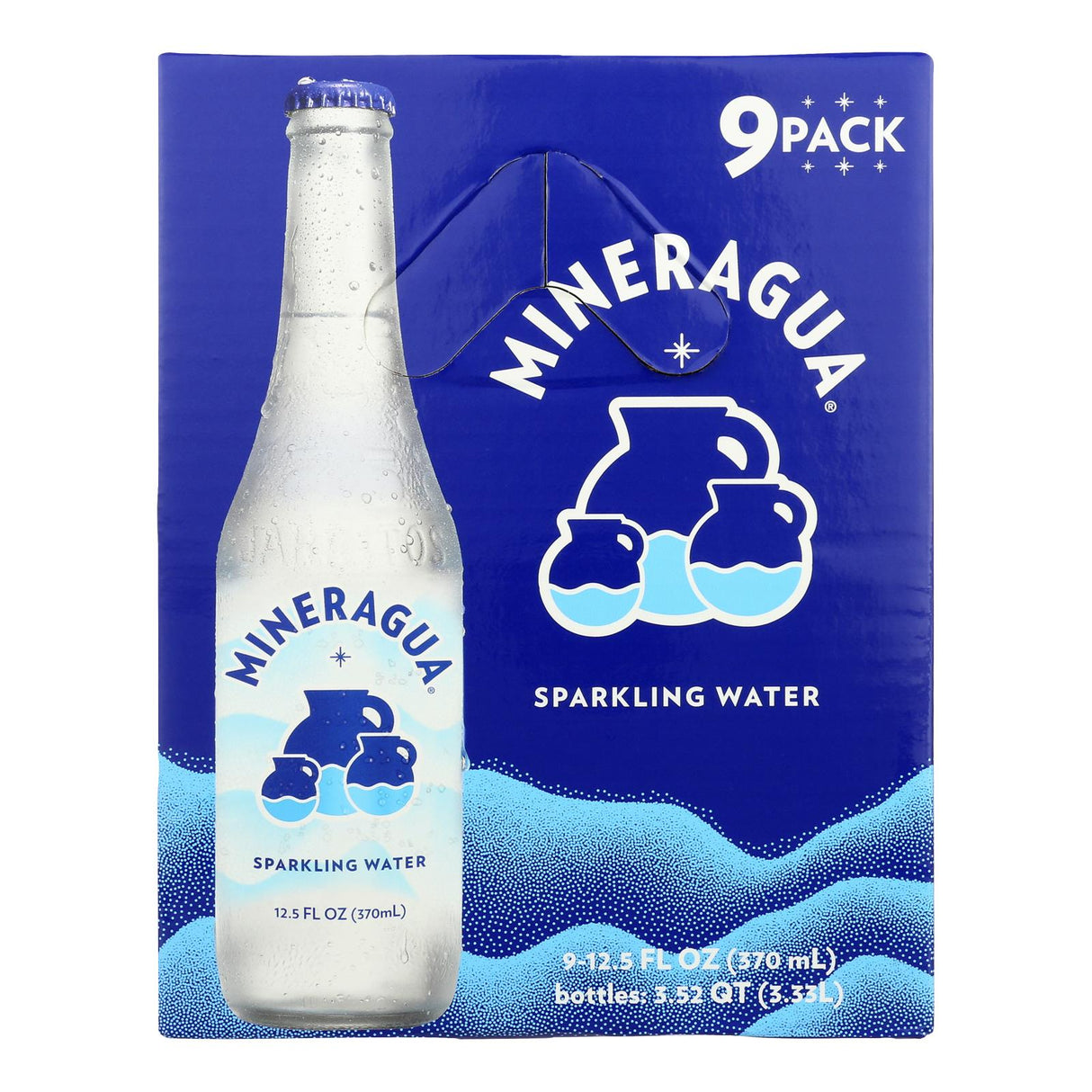Water, Sparkling, Plain, Single-Serve, Glass,9 - 12.5 FLUID