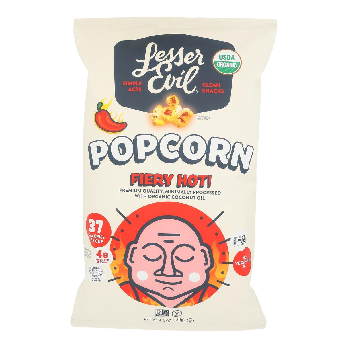 Popcorn, Ready-to-Eat, Fiery Hot,12 - 4.6 OUNCE