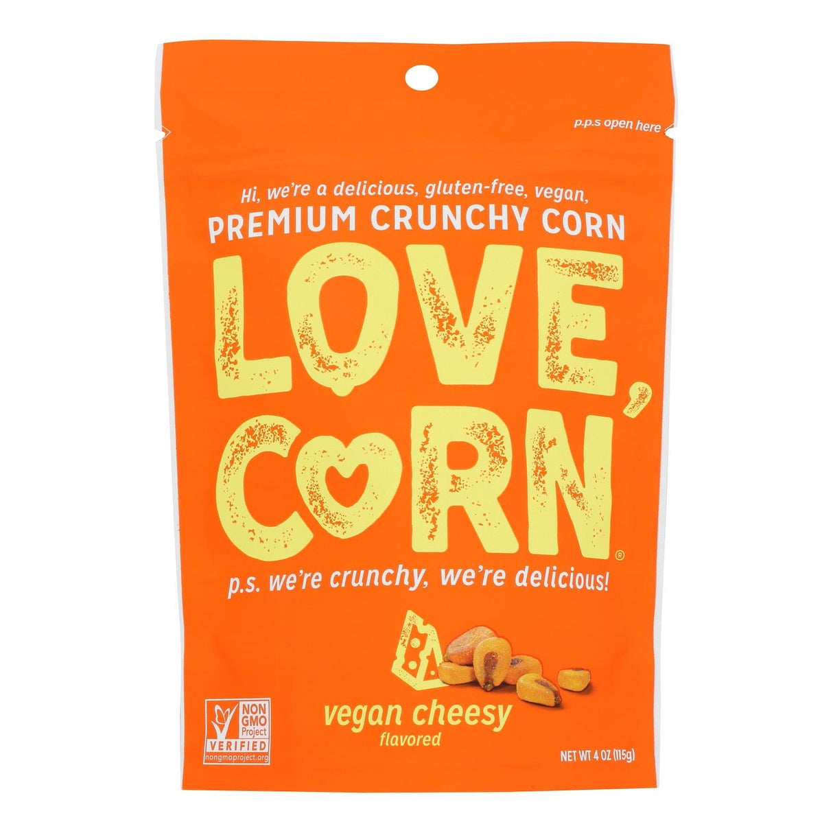 Snacks, Corn Kernel, Cheezy,12 - 4 OUNCE