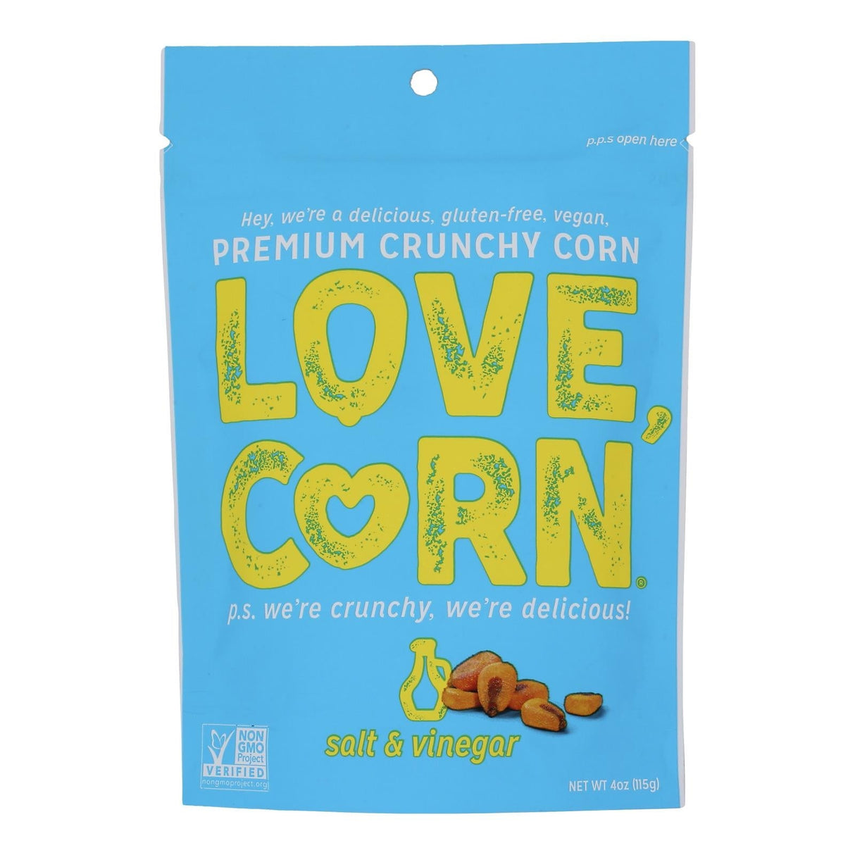 Snacks, Corn Kernel, Salt & Vinegar,12 - 4 OUNCE