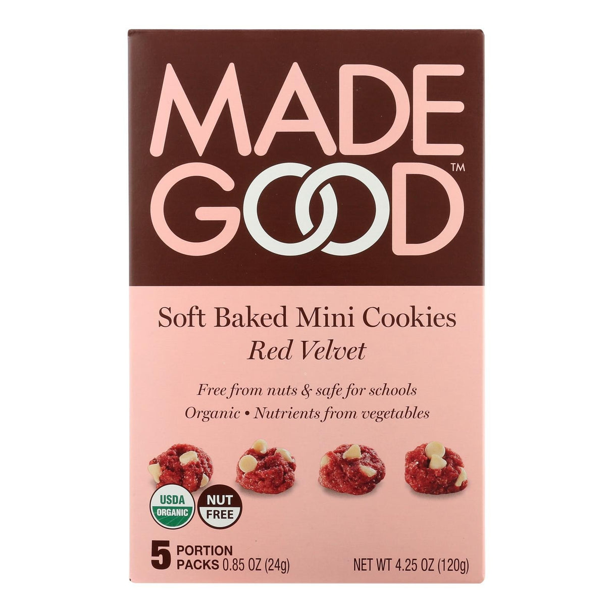 Cookies, Soft Mini, Red Velvet, Portion Packs, Shelf-Stable, 0.85 Ounce,6 - 5 COUNT