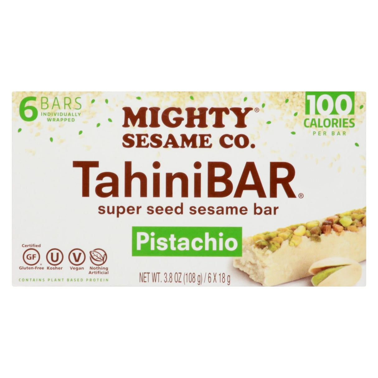Bars, Sesame, Tahini, Pistachio, 0.63 Ounce,8 - 6 COUNT