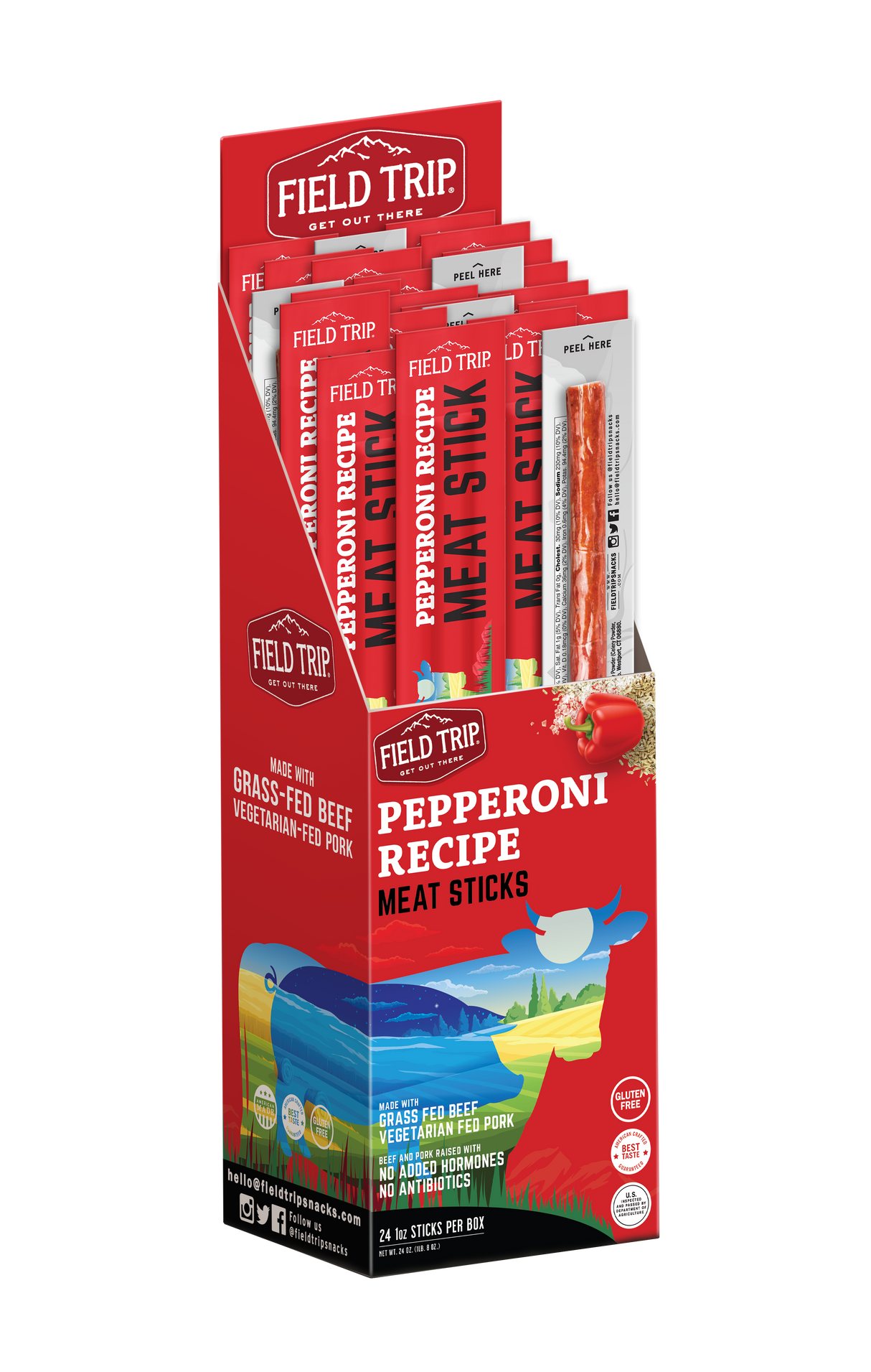 Meat Sticks, Pepperoni,24 - 1 OUNCE