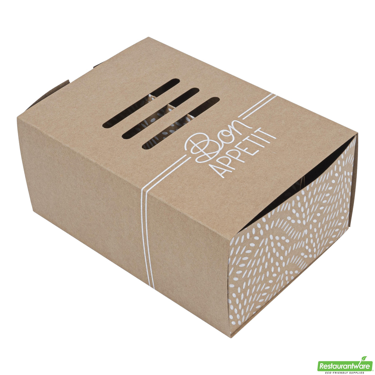 Trays, 2-Compartment Hot Dog & Sandwich, Cater Tek 8.25 x 5.75 x 3.75 Inch, Paper, Rectangular, includes Cover,100 - 1 EACH