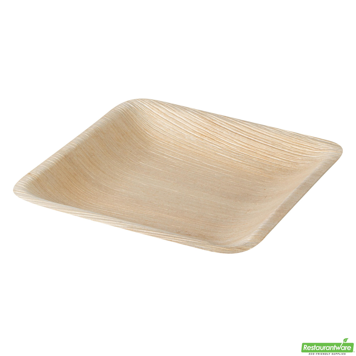 Plates, Indo 7 x 7 Inch, Palm Leaf, Natural, Square,25 - 1 EACH