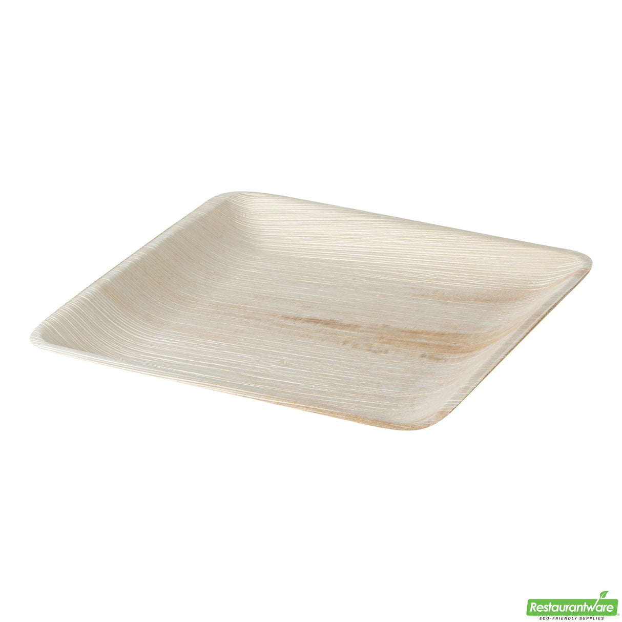Plates, Indo 9.75 x 9.75 Inch, Palm Leaf, Natural, Square,4 - 25 COUNT
