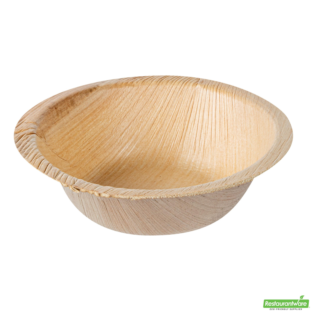Bowls, Indo 4 Ounce, Palm Leaf, Natural, 4 x 4 x 1.25 Inch, Round,4 - 25 COUNT