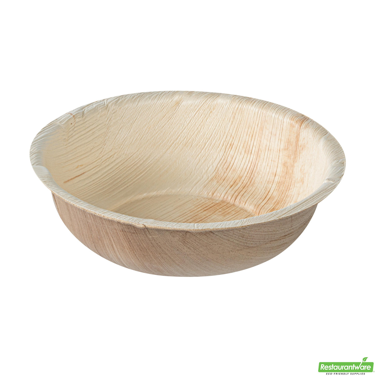 Bowls, Indo 24 Ounce, Palm Leaf, Natural, 7 x 7 x 2.25 Inch, Round,4 - 25 COUNT