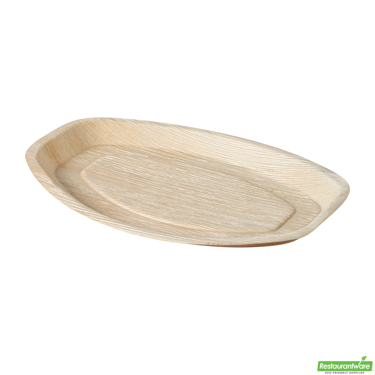 Trays, Indo 15 x 10 x 1 Inch, Palm Leaf, Natural, Oval,4 - 25 COUNT