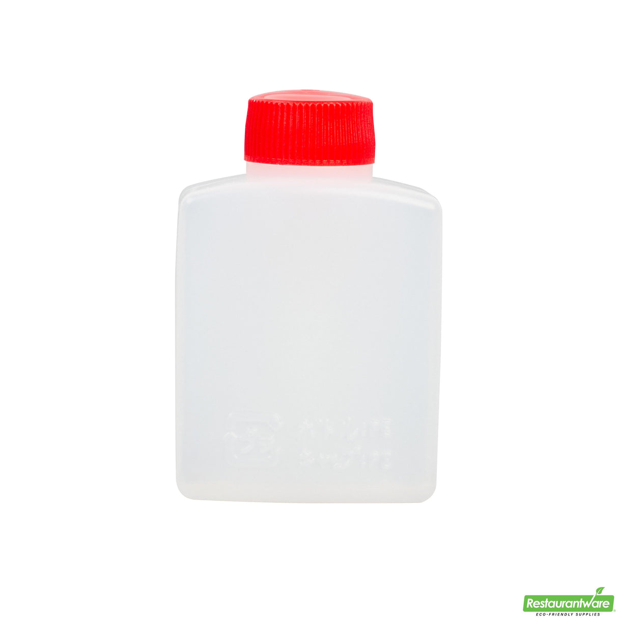 Bottle, Soy Sauce, Bento Tek 2 Ounce, Plastic, Translucent, 1.50 x 1 x 2.50 Inch, Red Cap,10 - 100 COUNT