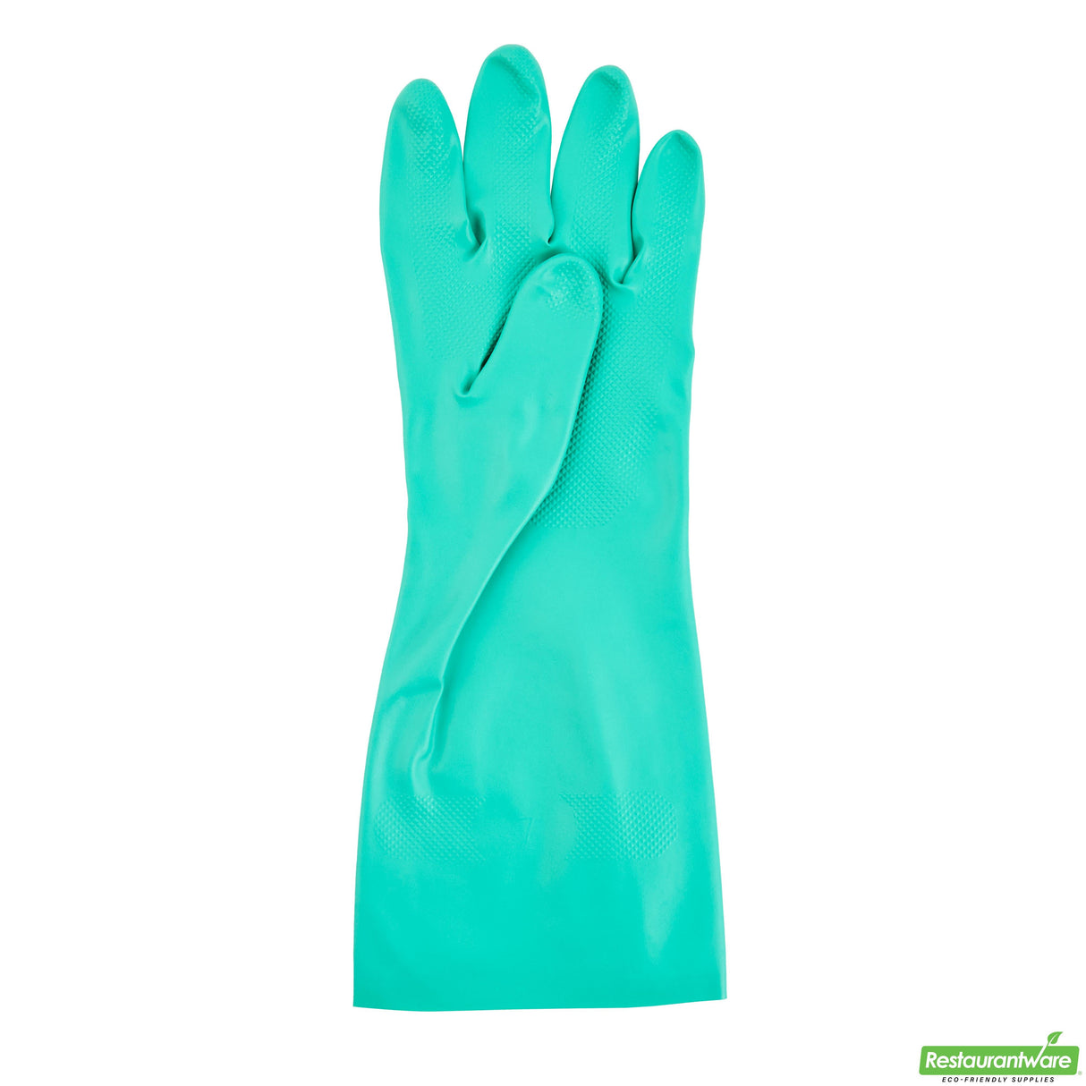 Gloves, Nitrile, Clean Tek 2X-Large, Flock Lined, Chemical-Resistant, Green, 15 Mil, 13 x 5 Inch,10 - 2 PIECE
