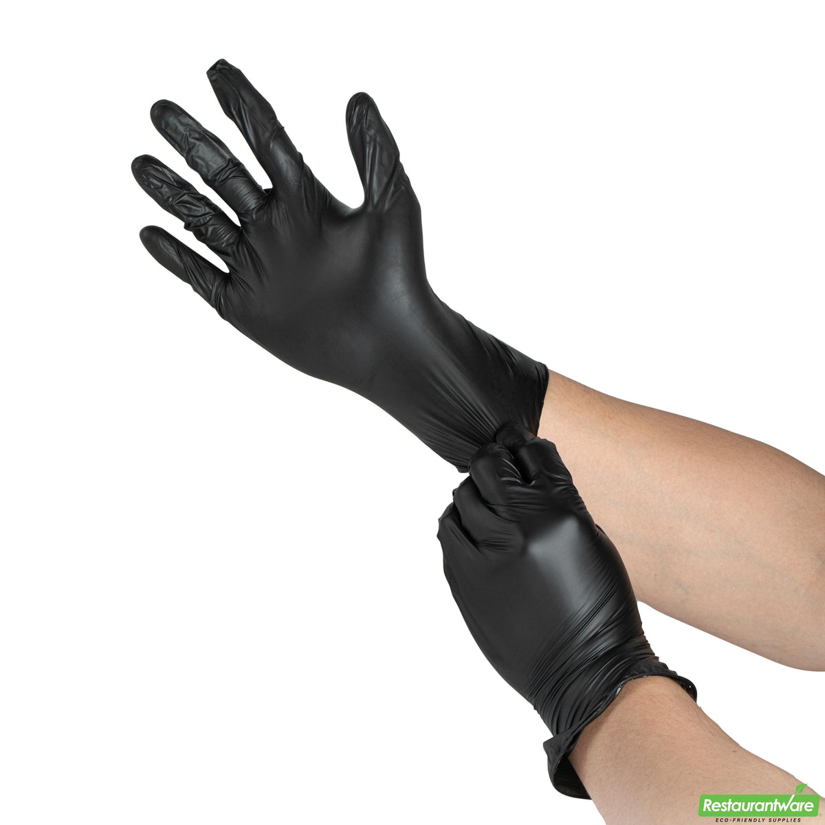 Gloves, Vinyl, Serve Secure Synmax X-Large, Powder-Free, Black, 9 x 4.50 Inch,10 - 100 COUNT