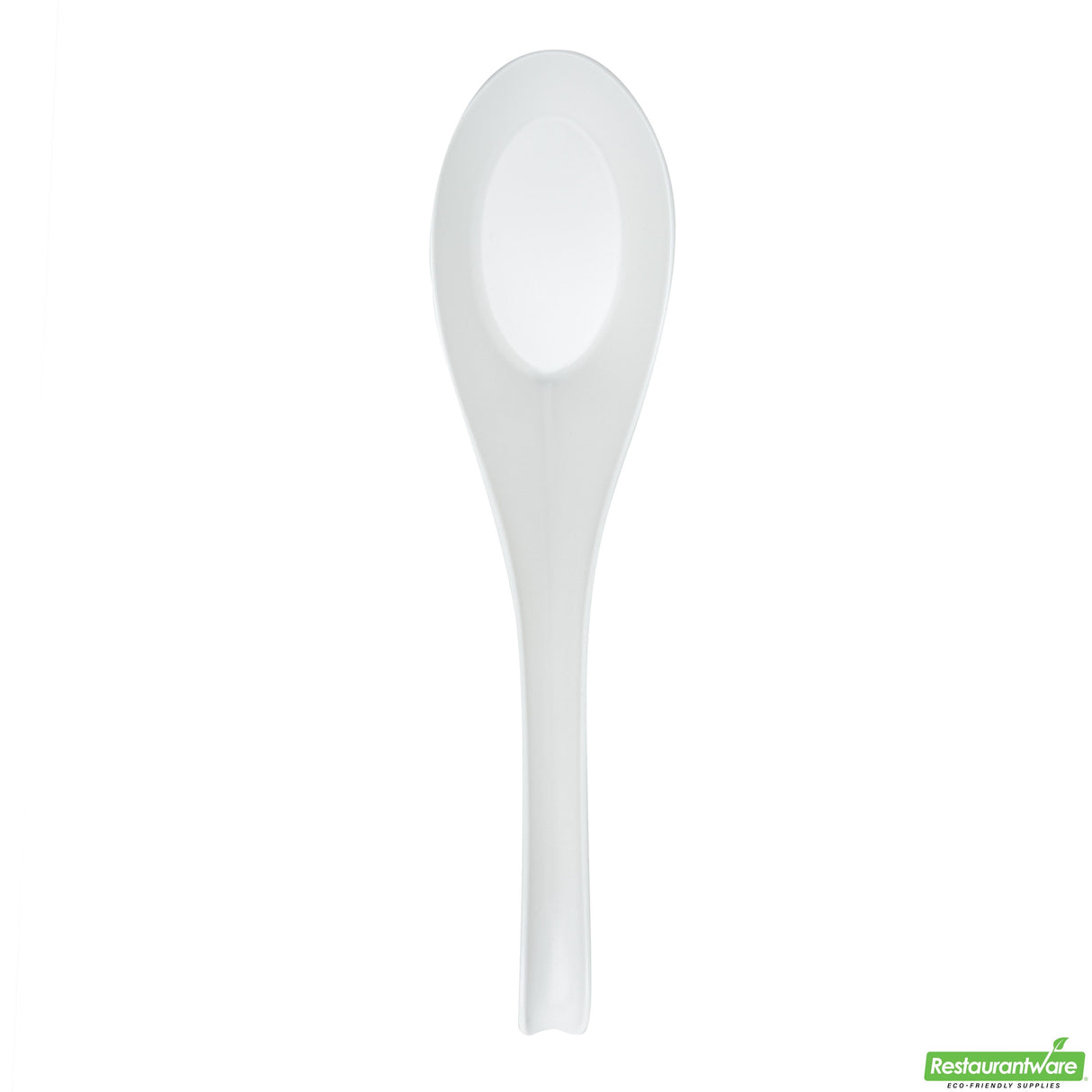 Spoons, Asian Soup, RW Base, Plastic, White, 6.50 x 1.75 x 3.25 Inch,10 - 100 COUNT