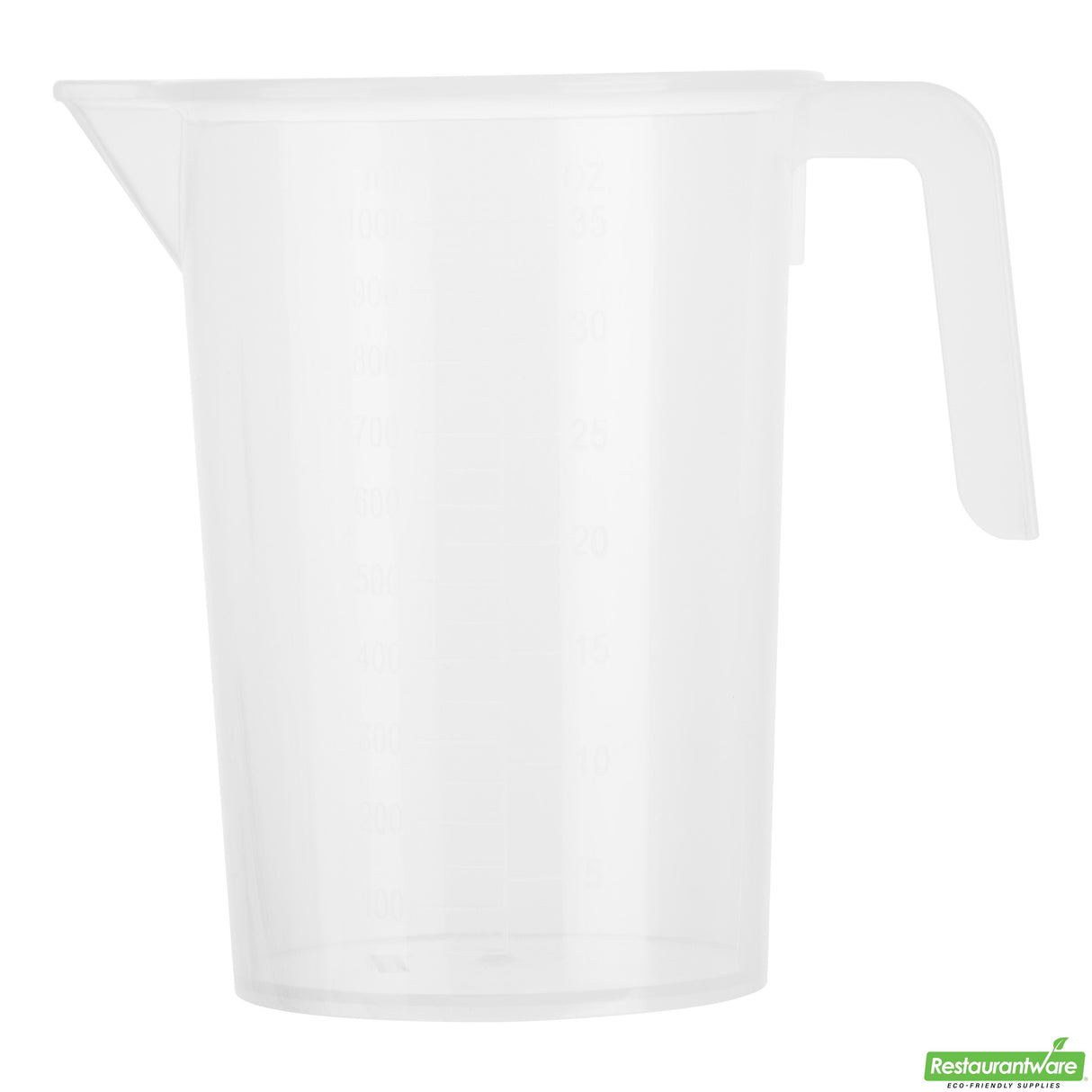 Measuring Cups, RW Base 1 Quart, Plastic, Clear, 5.25 x 3.75 x 6.25 Inch,10 - 1 EACH