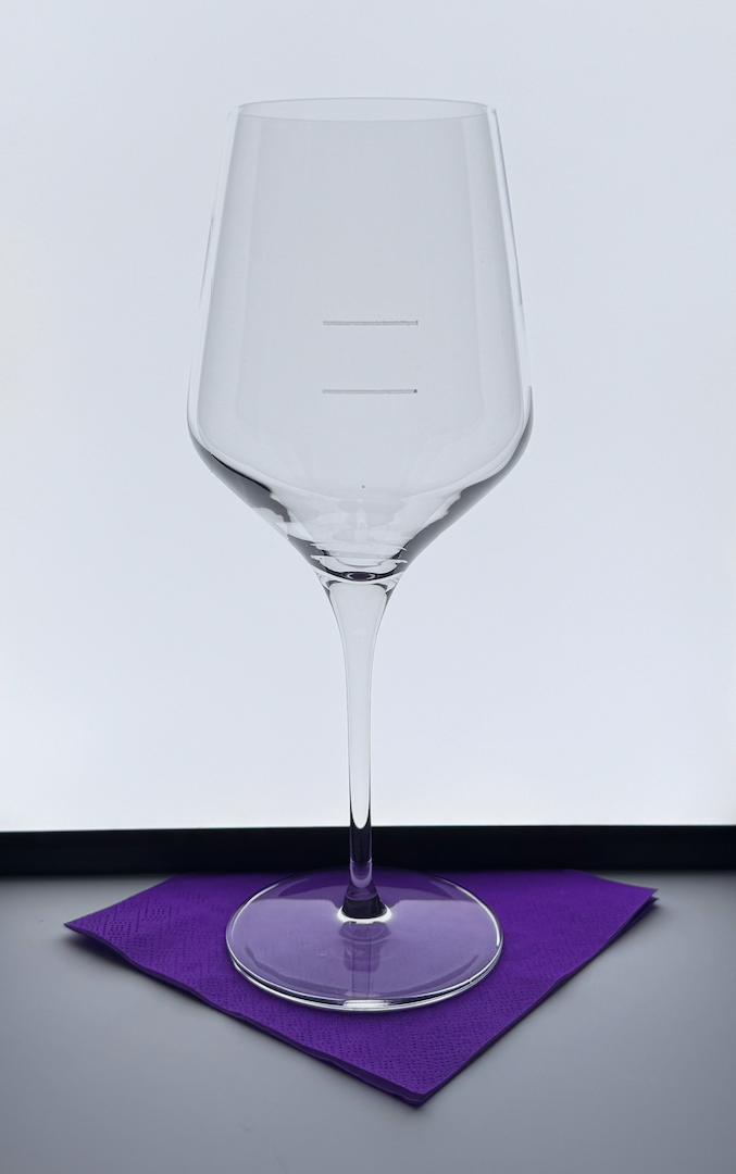 Glasses, Wine, Prism, 16 Ounce, Etched 6 & 9 Ounce Pour Line,12 - 1 EACH