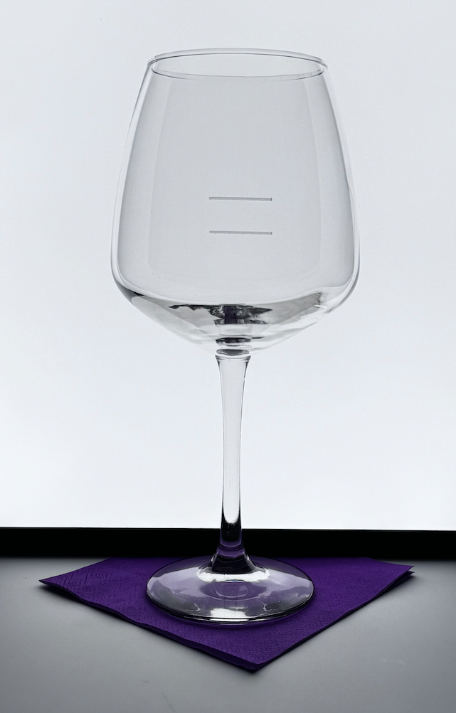 Glasses, Wine, Vina, 18.25 Ounce, Diamond Balloon, Etched 6 & 9 Ounce Pour Line,12 - 1 EACH