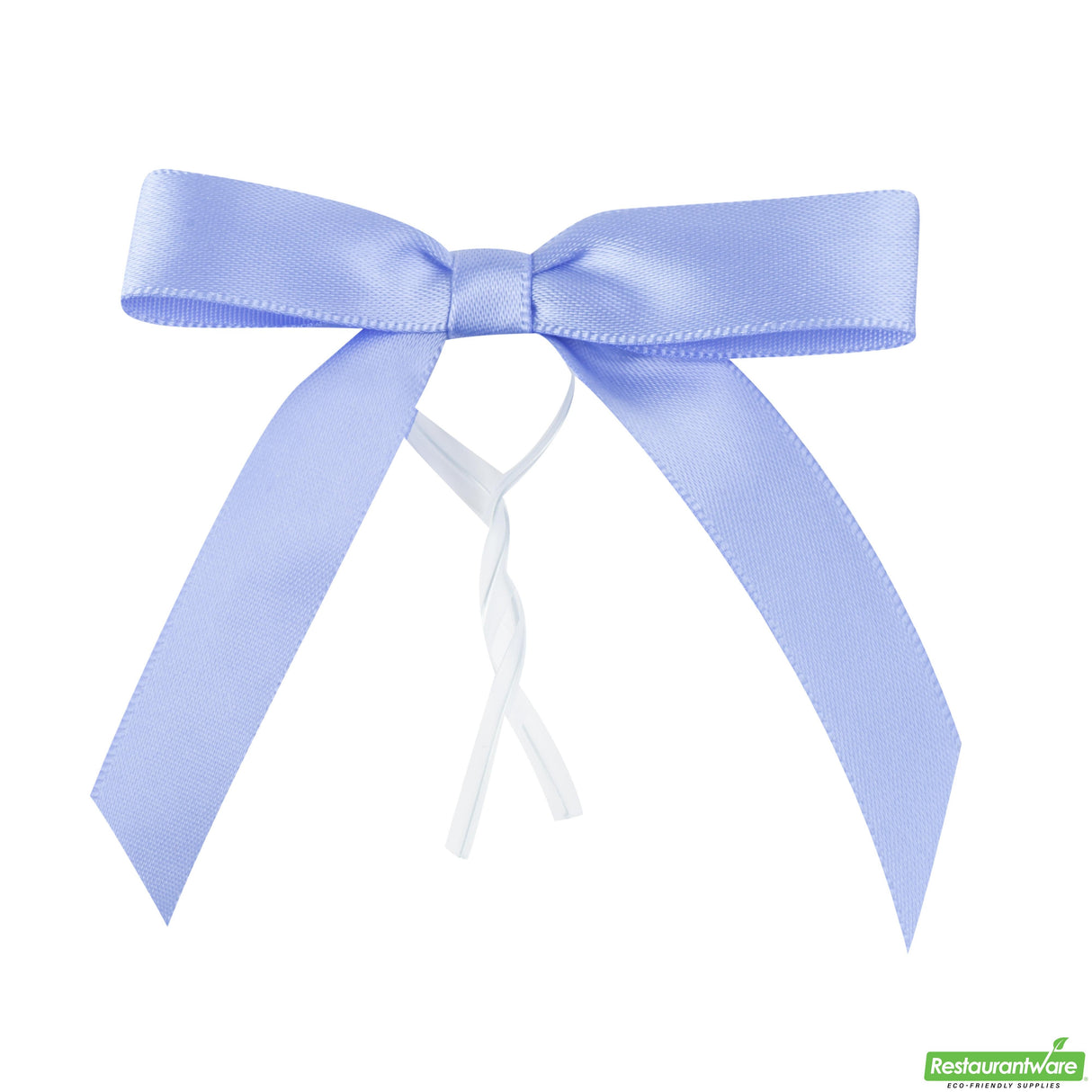 Bows, Twist Tie, Gift Tek 3 x 2.50 Inch, Purple, Polyester Satin, Pre-Tied,100 - 1 EACH