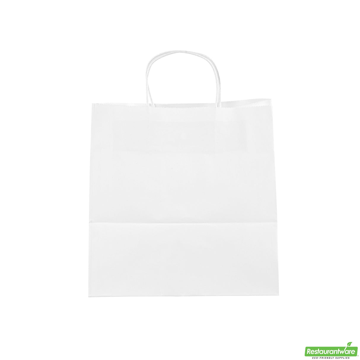 Bags, Retail, Saving Nature 10.25 x 7.75 x 10.50 In, Paper, White, with Handles,100 - 1 EACH