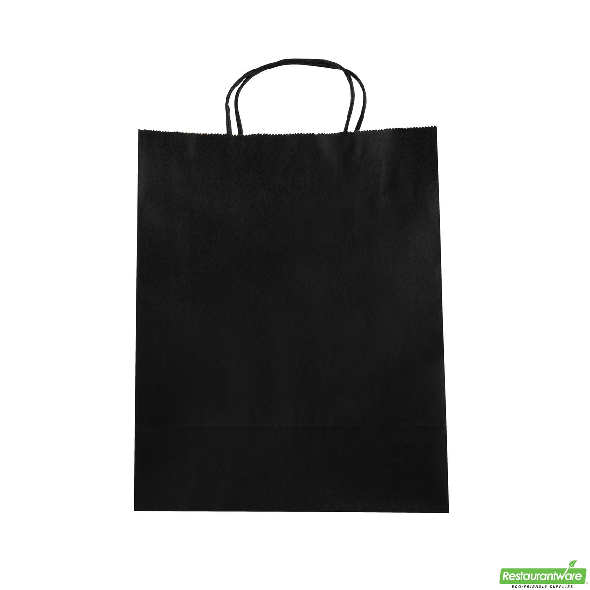 Bags, Retail, Saving Nature 10.25 x 5.50 x 12.50 In, Paper, Black, with Handles,100 - 1 EACH