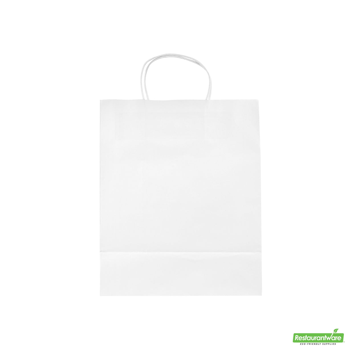 Bags, Retail, Saving Nature 10.25 x 5.50 x 12.50 In, Paper, White, with Handles,100 - 1 EACH