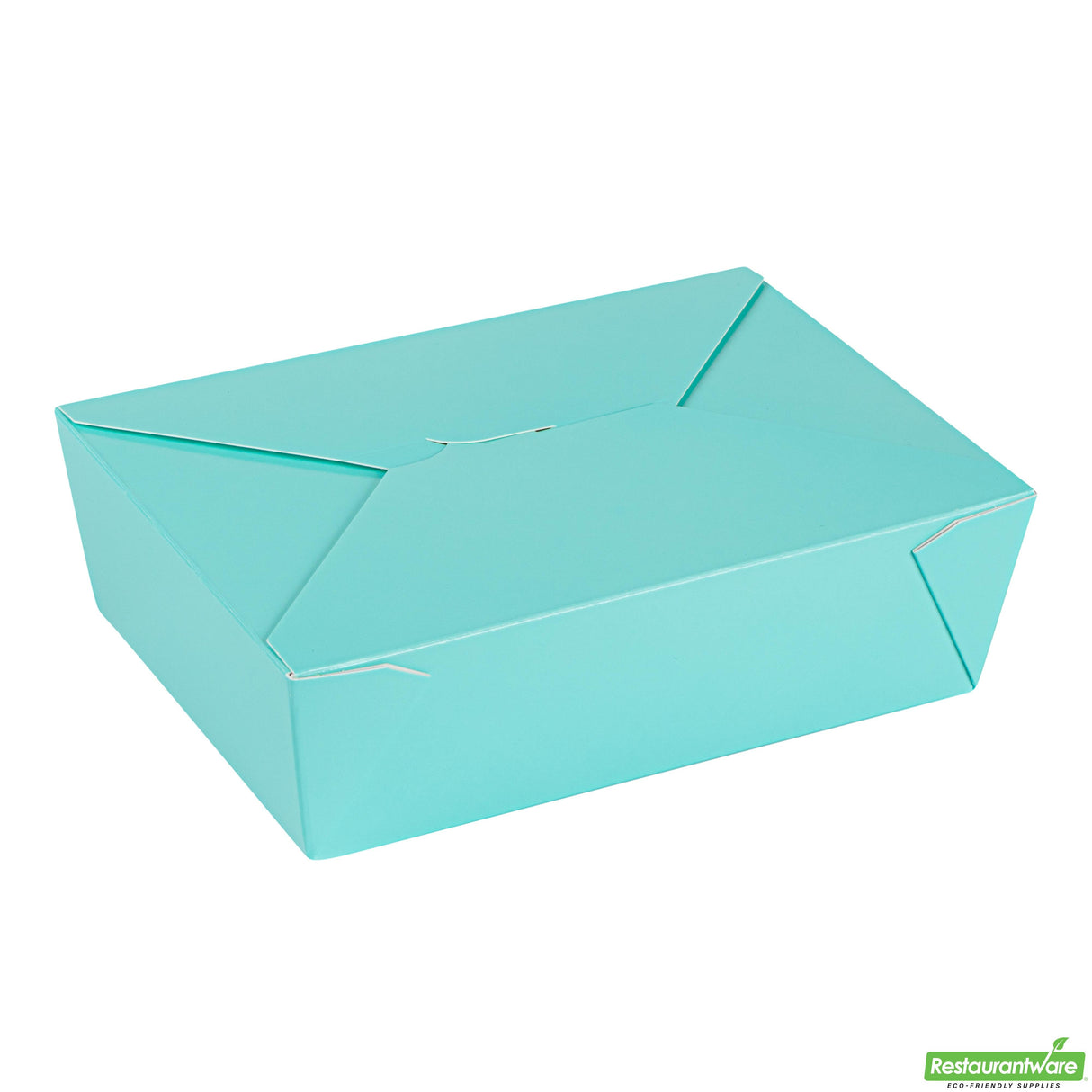 Containers, Take-Out, Bio Tek 71 Ounce, Paper, Turquoise, 8.50 x 6.25 x 2.50 Inch, #3, Rectangular,200 - 1 EACH