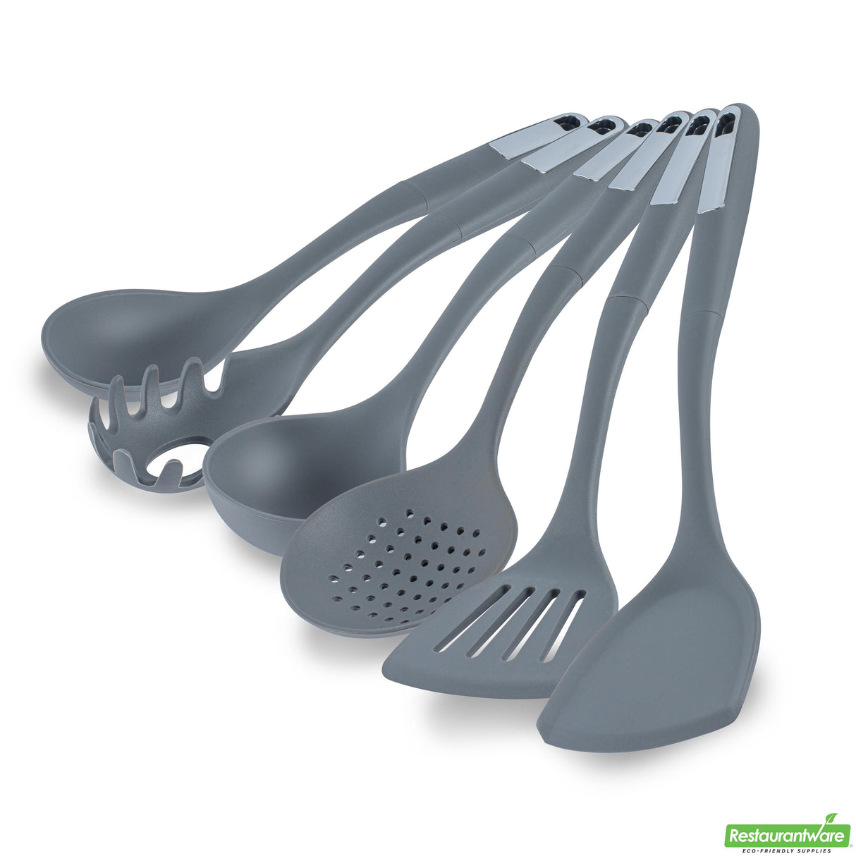Utensil Sets, Cooking, Met Lux 6-Piece, Silicone, Dark Gray,10 - 1 EACH